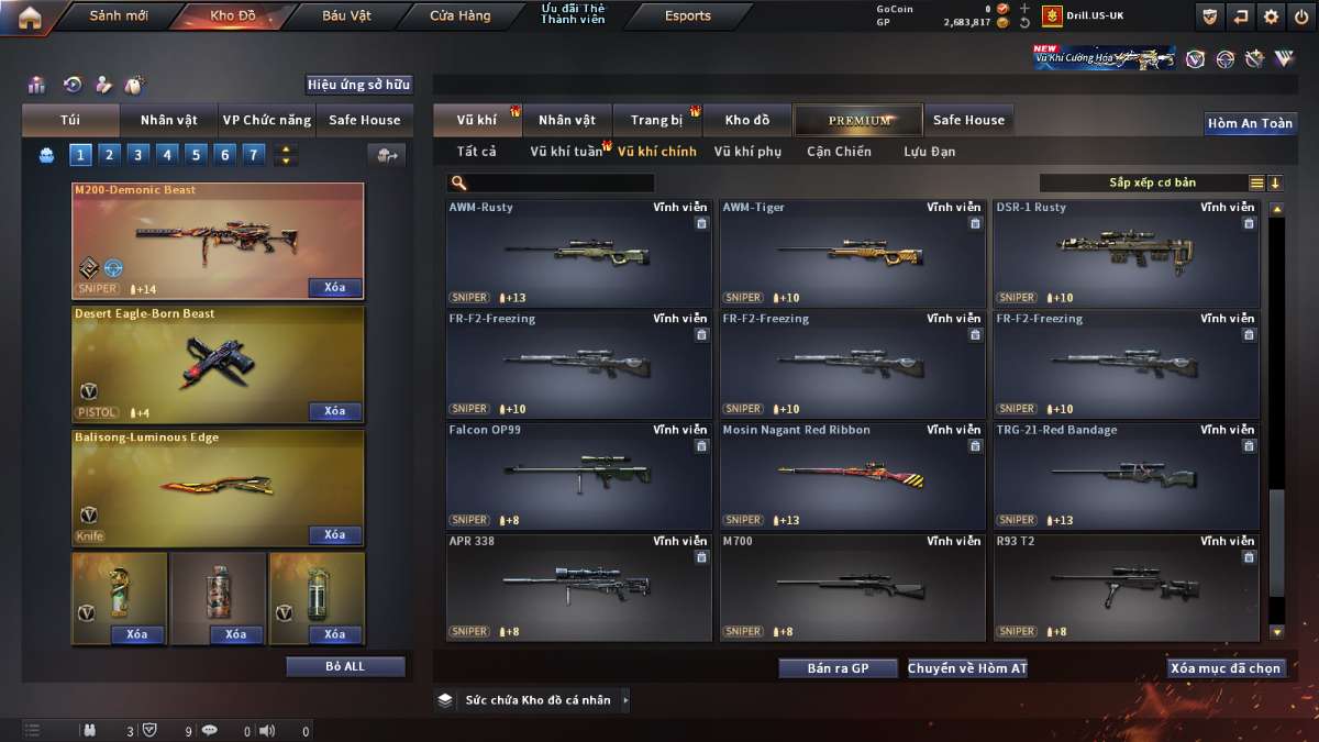 shop acc cf uy tin gia re